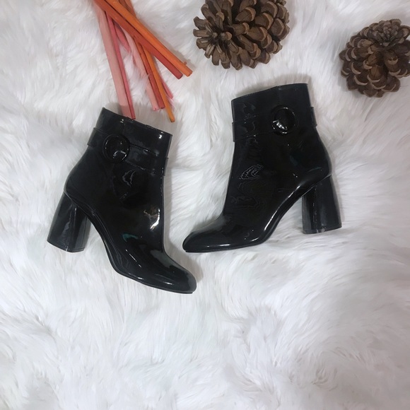 Nine West Shoes - NWOT Nine West Black Pattern Leather Boots